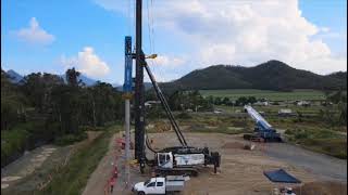 Junttan MPx90 multipurpose piling rig in action in Australia [upl. by Llennyl]