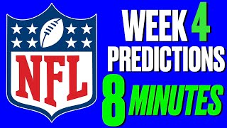 NFL WEEK 4 Predictions amp PICKS for Every GAME EARLY LOOK [upl. by Akienahs315]