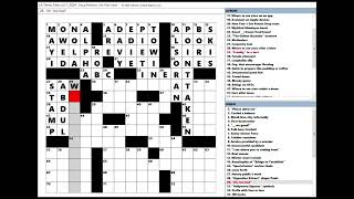 Los Angeles Times LAT Crossword Puzzle 07012024 [upl. by Jung]