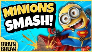 Minions Smash  Brain Break  Despicable Me 4  Brain Breaks for Kids  Just Dance  Danny Go [upl. by Elocin]