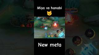 Miya vs hanabi 1v1 fight😾 mobilelegends mobilelegendsbangbang mlbb miya hanabi mldamage [upl. by Hceicjow]