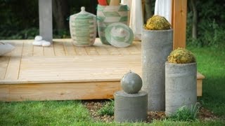 How to Build an Outdoor Zen Garden Water Fountain [upl. by Eelyak]