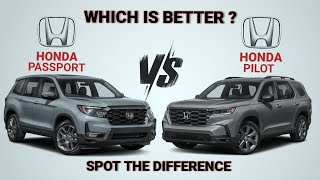 2023 Honda Passport vs 2023 Honda Pilot [upl. by Wivina]