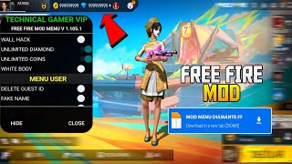 SAIU FREE FIRE APK MOD DIAMANTE INFINITO NOVO MOD LINK DIRETO MOD MENU FREE FIRE [upl. by Ramsdell]