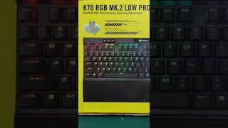 corsair k70 rgb mk2 low profile mechanical keyboard ytshorts shorts youtubeshorts [upl. by Jesus]