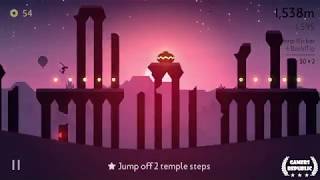 Altos Odyssey  Jump off 2 temple steps  Pick up a Coin Magnet and Lotus Flower in one run [upl. by Enrahs]