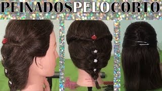 PEINADOS Faciles para pelo corto o largo moda 2014 [upl. by Hogg]