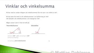 Matematik 2b Sammanfattning Kapitel 3 Geometri [upl. by Ahsaet71]