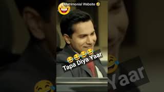 Viral Varun Dhawan Dishoom Movi Comedy Funny Scene 😂 matrimonial pasand nahi aye shorts [upl. by Nodnahs]