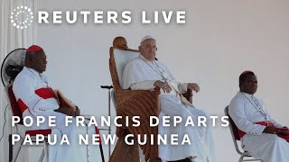 LIVE Pope Francis departs Papua New Guinea  REUTERS [upl. by Nalyak91]