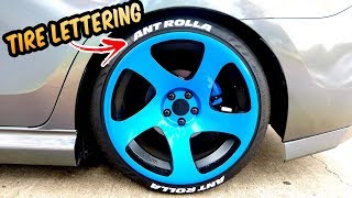 CHEAP Reflective Tire Lettering DIY [upl. by Meingoldas]