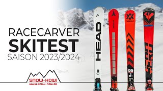 SKITEST RaceCarver 202324  Head Worldcup Rebels Atomic Redster Völkl Racetiger Rossignol Hero [upl. by Hawkie]