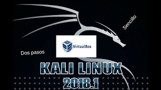 IMPORTAR KALI LINUX A VIRTUALBOX 2018 [upl. by Ardnaeel743]