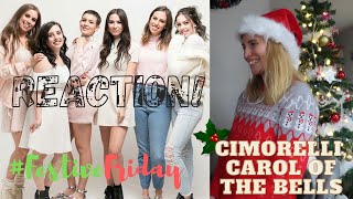 REACTION Cimorelli Carol Of The Bells 🔔 🎄🎅🏻 Cimorelli CarolOfTheBells FestiveFriday [upl. by Aner]