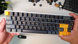 Tai Hao Dark Knight keycaps on Royal Kludge RK68 [upl. by Ecirtra441]