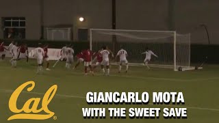 Cal Goalkeeper Giancarlo Motas Incredible Save [upl. by Meenen]