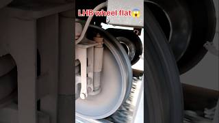 LHB wheel flat sound 🎧 lhb wheelflatsound shortsviral viralshorts [upl. by Rebel139]