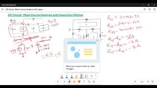 DC Circuit Mesh Current Analysis by Inspection Method with Numerical [upl. by Ritter227]