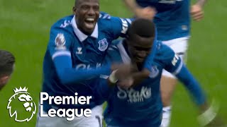 Idrissa Gueye gives Everton a 10 lead over Nottingham Forest  Premier League  NBC Sports [upl. by Enoj713]