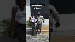 Legwork Tutorial amapiano dance shorts [upl. by Nylidnam987]