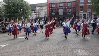 Chinewrde Morris amp NYFTE dance quotCelebrationquot at Bromyard Folk Festival 2023 [upl. by Caralie]