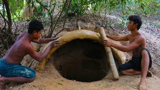 Primitive Tool  Build Underground House [upl. by Pesvoh]