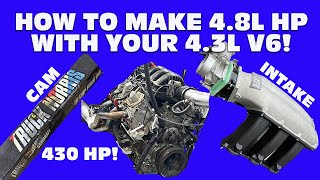 HOW TO MAKE 48L V8 POWER WITH YOUR 43L LV3 V6 V6 CAM TESTTRUCK NORRIS JR BTR 220 amp BTR INTAKE [upl. by Aihsemak]