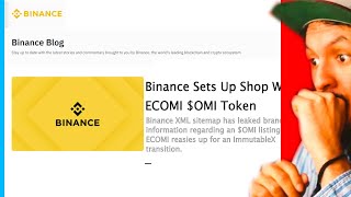 ECOMI OMI Price UP After BINANCE Exchange Listing Website with IMX Transition [upl. by Atirak63]