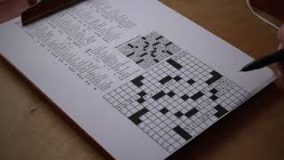 Crossword ASMR soft spoken pen scratching  NYT Tuesday November 12 2024 [upl. by Gnuy]