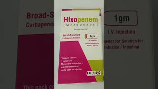 Hixopenem Inj Uses in Urdu Hixopenem 1g Injection Uses Meropenem Injection [upl. by Dur]