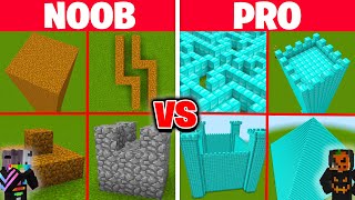 NOOB vs PRO YAPI KAPIŞMALARI  Minecraft [upl. by Dyol]