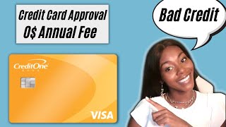 New Credit One Bank Secured Card  Best Credit Card For Bad Credit  Rickita [upl. by Homovec]