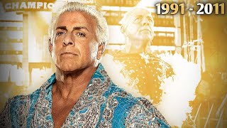 All Of Ric Flair WWE PPV Match Card Compilation 1991  2011 With WCW amp TNA [upl. by Hazel]