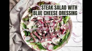 Steak Salad with Blue Cheese Dressing recipe [upl. by Masson]