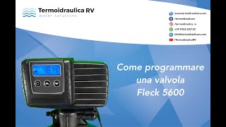 Come si programma un addolcitore con valvola Fleck [upl. by Wesla]