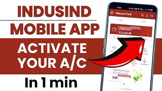 How to Start  Activate IndusInd Mobile Bank Application [upl. by Neltiac58]