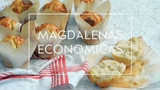 COMO HACER MAGDALENAS FÁCILES Y ECONÓMICAS  Las María Cocinillas [upl. by Ahsitniuq]