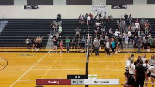 CIML VOLLEYBALL Dowling  Ankeny Centennial Presented by Centennial Digital [upl. by Brunelle]