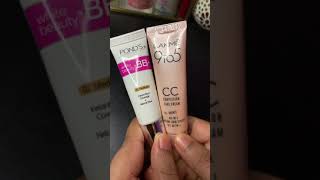 Lakme cc vs Ponds bb cream  Lakme 9to5 cc bronze and Ponds bb medium cream [upl. by Haas]