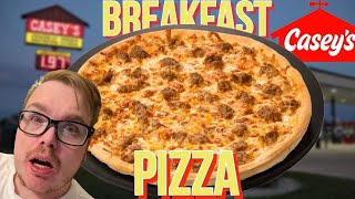 Caseys Sausage Breakfast Pizza Review [upl. by Ilbert790]