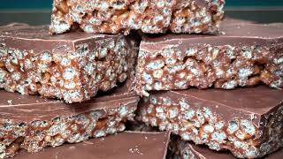 CRISPY CAKE RECIPE MARS BAR SQUARE  SLICE EASY FAMILY RECIPE [upl. by Cecil129]