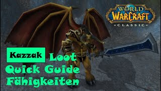 WOW Classic Lord Kazzak  Guide Fähigkeiten Tipps und Loot [upl. by Nosreip109]