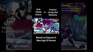 GuileCharlieChunLi vs PsylockeOmega RedWolverine  Marvel vs Capcom 2 Dreamcast [upl. by Nale]