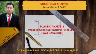 Plastic Analysis Propped Cantilever and Fixed Beam [upl. by Cammie]