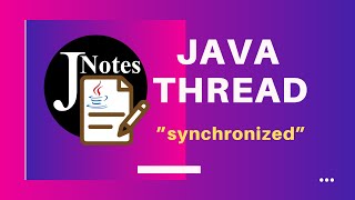 Java Thread  Synchronization using “synchronized” keyword [upl. by Tterej]