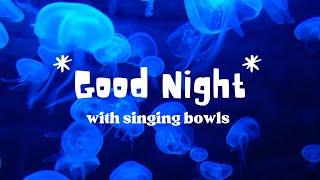 Visual Sound Meditation for a Good Nights Sleep 🪼🪼🪼  Himalayan Singing Bowls Sound Bath 🎶🌓 [upl. by Tila]