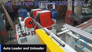 Centerless Pipe Polishing Machine  Auto Loader and Unloader  Automatic Pipe Polishing Machine [upl. by Tracee]