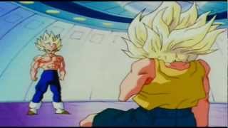 Vegeta Surprised Trunks A Super Saiyan [upl. by Dett]