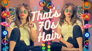 70s Hairstyle Tutorial Farrah Fawcett  Treng Calma [upl. by Bondon433]