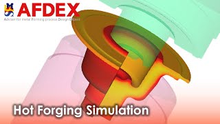 Simulation of Hot Forging Process for Hub Bearing  AFDEX [upl. by Nidla570]